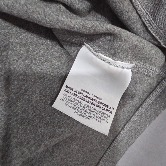 Nike Pro Dri-FIT Womens Quarter Zip Pullover Gray Heather Athletic Top Medium - Picture 5 of 7